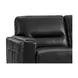 Elwyn Black Leather 87" Sofa