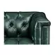 Picavel Green Leather Upholstered Accent Chair with Nailhead Trim