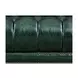 Picavel Green Leather 65" Loveseat with Nailhead Trim