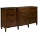 Spectrum Amaretto Upholstered Storage Panel Bedroom Set