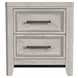 Carlson Washed Linen 2 Drawer Nightstand