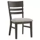 Hearst Gray Upholstered Side Chair Set of 2