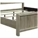Proximity Place Barley Buff and Beige King Upholstered Poster Bed