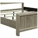 Proximity Place Barley Buff and Beige Queen Upholstered Poster Bed