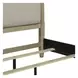 Proximity Place Barley Buff and Beige Queen Upholstered Poster Bed