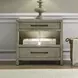 Proximity Place Barley Buff 2 Drawer Bedside Chest with USB Charging and LED