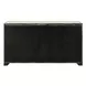 Central Place Barley Buff and White 4 Door Stone Top Accent Buffet