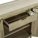 Central Place Barley Buff and White 4 Door Stone Top Accent Buffet