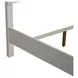 Reflections Pearl White and Gray King Upholstered Panel Bed with LED