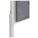 Reflections Pearl White and Gray Queen Upholstered Panel Bed with LED