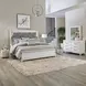 Reflections Pearl White and Rhinestone Lighted Rectangular Mirror