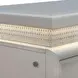 Reflections Pearl White and Rhinestone 2 Drawer Nightstand with USB Charging
