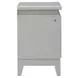 Reflections Pearl White and Rhinestone 2 Drawer Nightstand with USB Charging