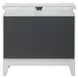 Reflections Pearl White and Rhinestone 2 Drawer Nightstand with USB Charging