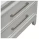 Reflections Pearl White and Rhinestone 2 Drawer Nightstand with USB Charging