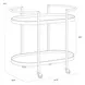 Langley Antique Brass Bar Cart