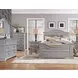 Stonebrook Light Distressed Antique Gray King Panel Bed
