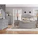 Stonebrook Light Distressed Antique Gray Queen Panel Bed