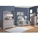 Stonebrook Light Distressed Antique Gray Twin Panel Bed with Trundle