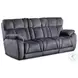 Wild Card Brady Charcoal Power Headrest Zero Gravity Reclining 92" Sofa with USB ports