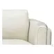 Kona White Leather 4 Piece Modular Sectional