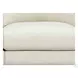 Kona White Leather 4 Piece Modular Sectional