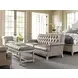 Hillstead Oyster Bay Arlington Leather 74" Settee with Nailhead Trim