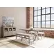 Bennett Cream Upholstered Dining Bench