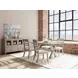 Bennett Frosted Gray 90" Extendable Rectangular Dining Table
