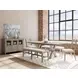 Bennett Frosted Gray 90" Extendable Rectangular Dining Table