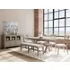 Bennett Frosted Gray 90" Extendable Rectangular Dining Table