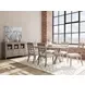 Bennett Frosted Gray 90" Extendable Rectangular Dining Table