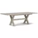 Bennett Frosted Gray 90" Extendable Rectangular Dining Table