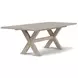 Bennett Frosted Gray 90" Extendable Rectangular Dining Table