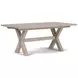 Bennett Frosted Gray 90" Extendable Rectangular Dining Table