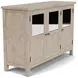 Bennett Frosted Gray 3 Door Buffet
