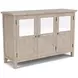 Bennett Frosted Gray Extendable Rectangular Dining Room Set
