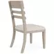 Bennett Beige Upholstered Ladder Back Side Chair Set of 2
