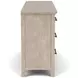 Bennett Frosted Gray 6 Drawer Dresser