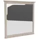 Bennett Frosted Gray Rectangular Dresser Mirror