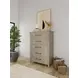 Bennett Frosted Gray 5 Drawer Chest