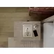 Bennett Frosted Gray 1 Drawer Nightstand with USB Charging