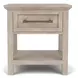 Bennett Frosted Gray 1 Drawer Nightstand with USB Charging