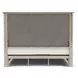 Bennett Frosted Gray Queen Panel Bed
