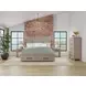 Bennett Frosted Gray 1 Drawer Nightstand with USB Charging