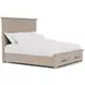 Bennett Frosted Gray King Storage Panel Bed