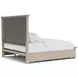 Bennett Frosted Gray King Storage Panel Bed