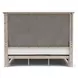 Bennett Frosted Gray King Storage Panel Bed