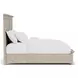 Bennett Frosted Gray King Storage Panel Bed