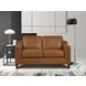 Isla Cognac Top Grain Leather Loveseat